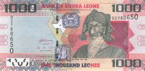 Sierra Leone p30b 1000 Leones 2013
